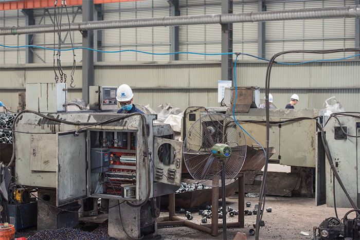 海西网架配件-锥头加工车间